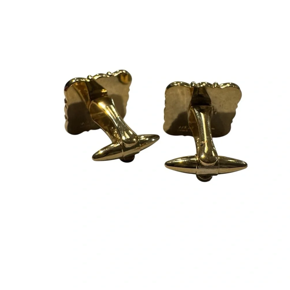 Wedgewood Gold and Grey Blue Horse Cufflinks
